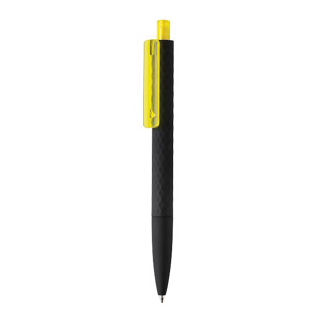 X3 black smooth touch pen, yellow - black