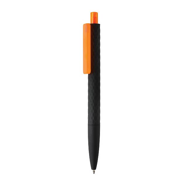 X3 black smooth touch pen, orange - black