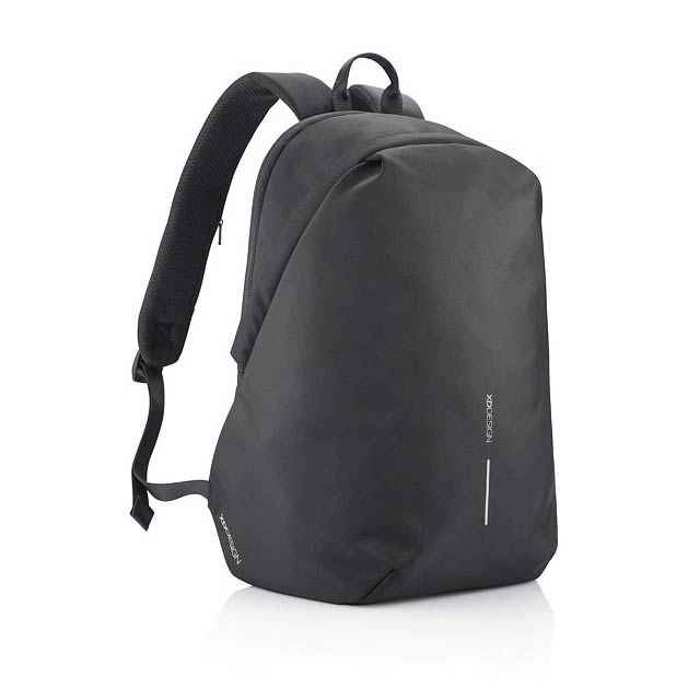 Bobby Soft, anti-theft backpack, black - black