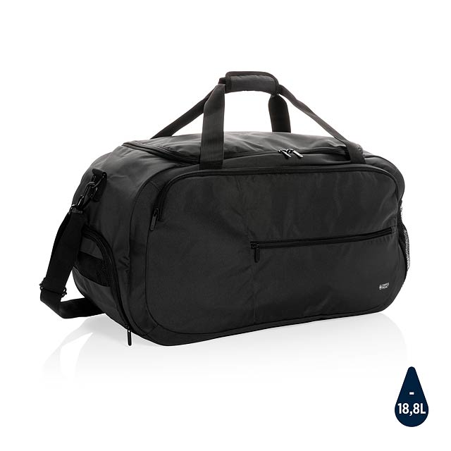 Swiss Peak sportovní taška z RPET AWARE™, černá - čierna