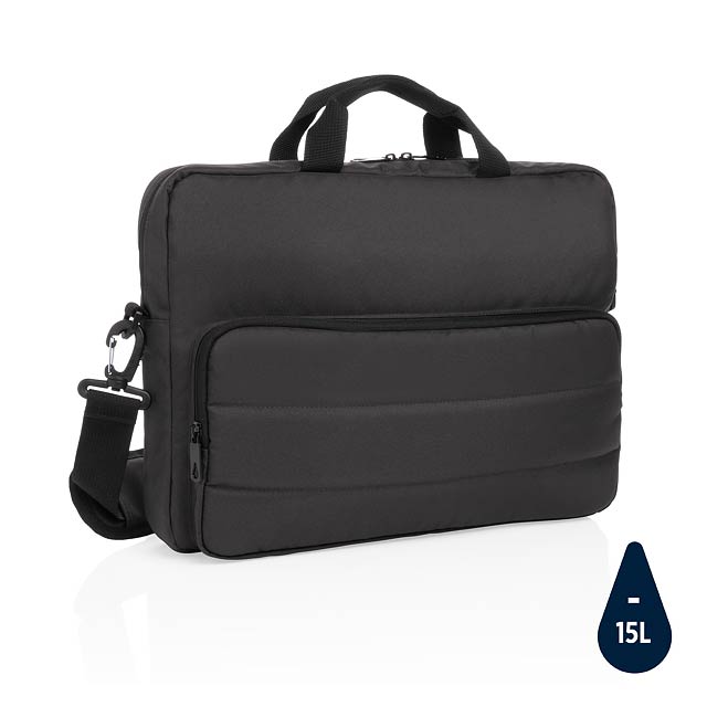 Impact AWARE™ RPET 15,6" Laptop-Tasche, schwarz - schwarz