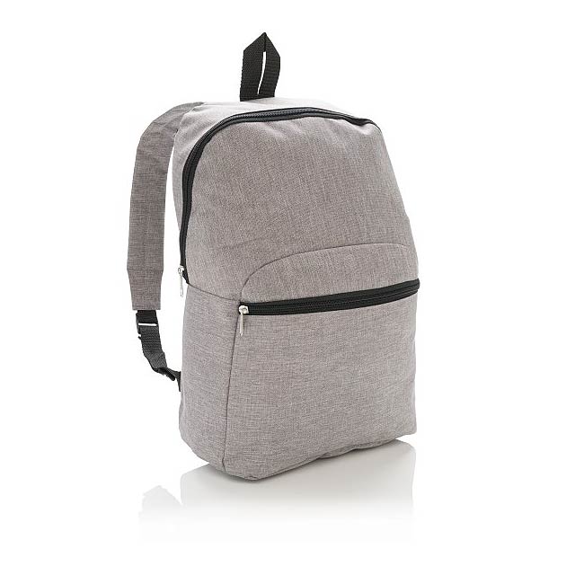 Classic two tone backpack, light grey - grey