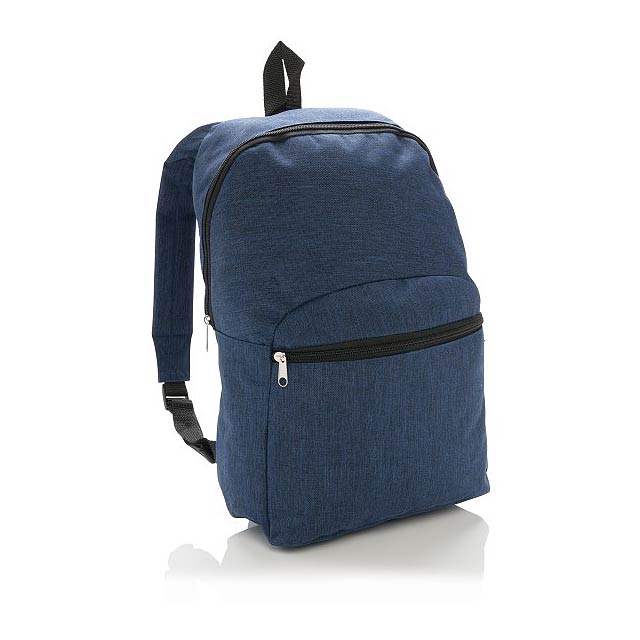 Classic two tone backpack, navy - blue