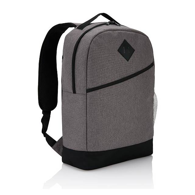 Modern style backpack, grey - grey