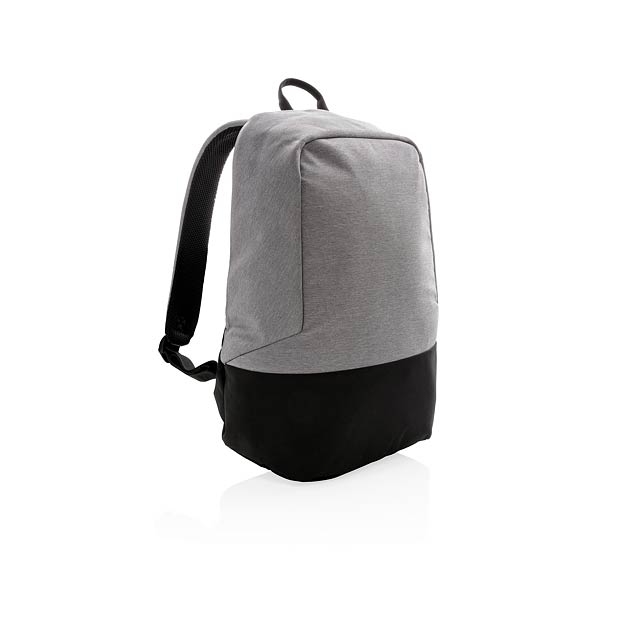 Standard RFID anti theft backpack PVC free - grey