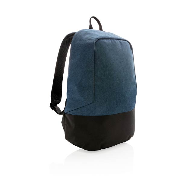 Standard RFID anti theft backpack PVC free - blue