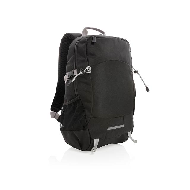 Outdoor RFID laptop backpack PVC free - black