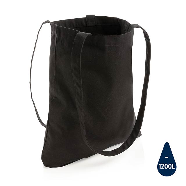 Impact AWARE™ Recycled cotton tote, black - black