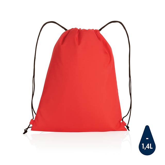 Impact AWARE™ RPET 190T drawstring bag, red - red