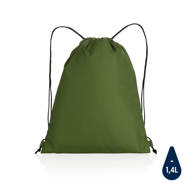 Impact AWARE™ RPET 190T drawstring bag, green - green