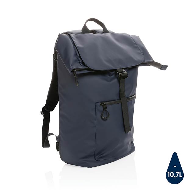 Voděodolný batoh na 15,6' notebook Impact z RPET AWARE™, nám - modrá