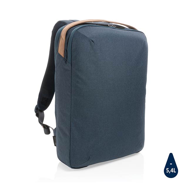 Dvoutónový batoh na 15,6' notebook Impact z 300D RPET AWARE™ - modrá