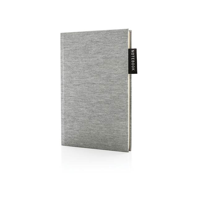 Deluxe A5 Jersey Notizbuch - Grau