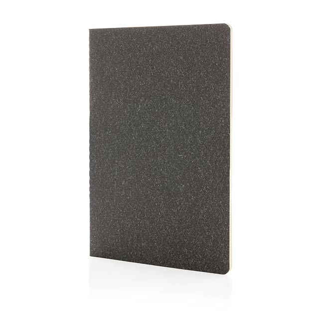 A5 standard softcover slim notebook - black