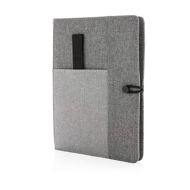 Kyoto A5 notebook cover, grey - grey