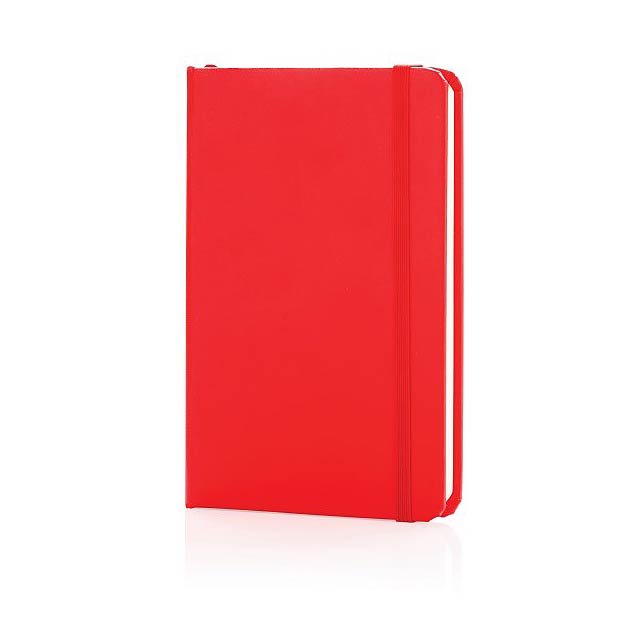 Basic Hardcover Notizbuch A6, rot - Rot