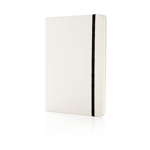 Standard hardcover PU notebook A5 - white