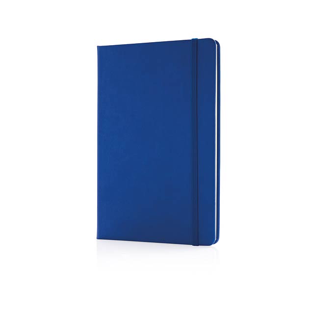 Deluxe hardcover PU A5 notebook - blue