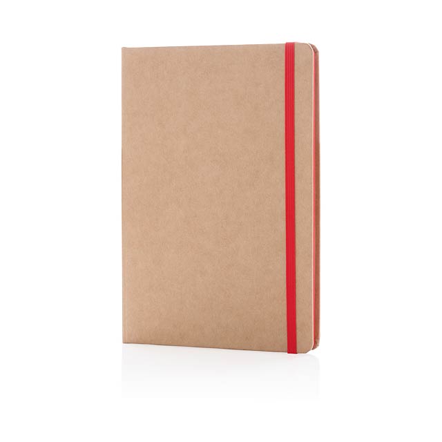 Nachhaltiges A5 Notizbuch - Rot