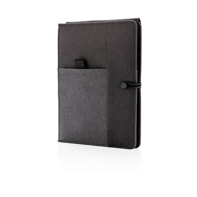 Kyoto notebook with 5W wireless charging - black
