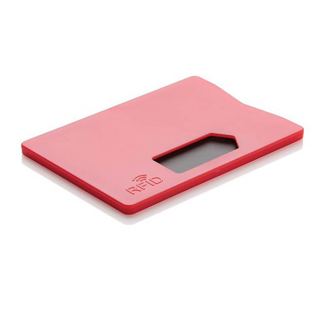 RFID anti-skimming cardholder, red - red