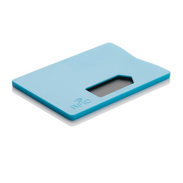 RFID anti-skimming cardholder, blue - blue