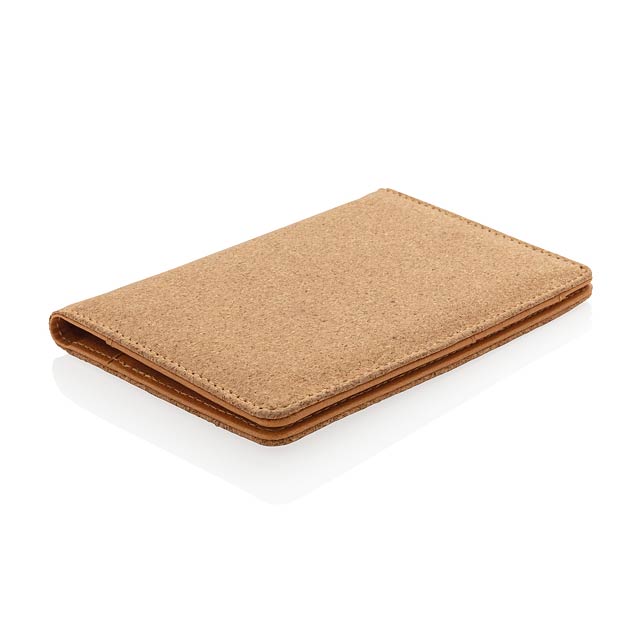 ECO Cork secure RFID passport cover - brown