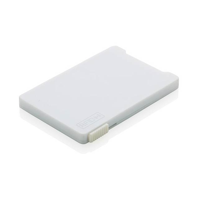 Multiple cardholder with RFID anti-skimming", white - white