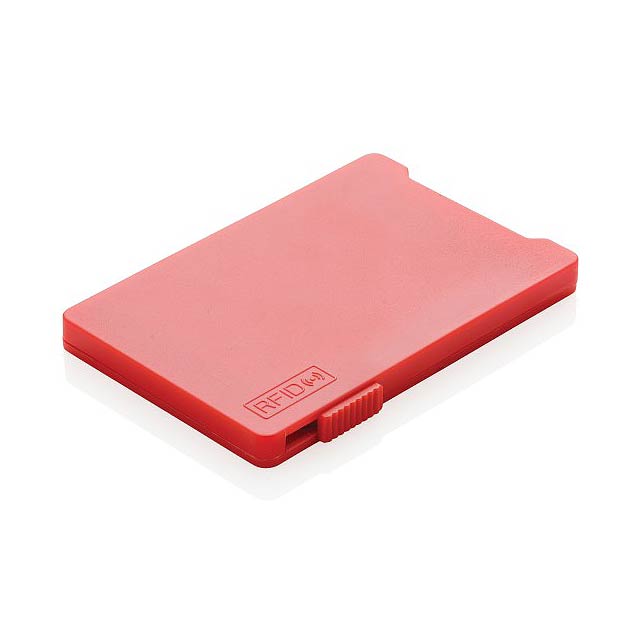 Multiple cardholder with RFID anti-skimming", red - red