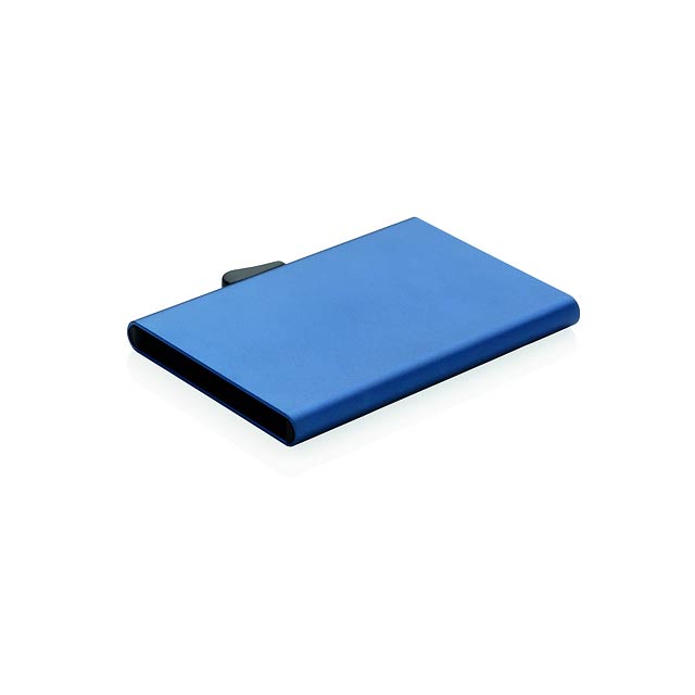 C-Secure aluminium RFID card holder - blue