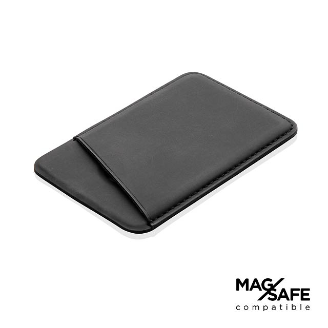 Magnetic phone card holder, black - black