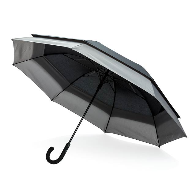 Swiss Peak 23'' zu 27'' erweiterbarer Regenschirm - schwarz