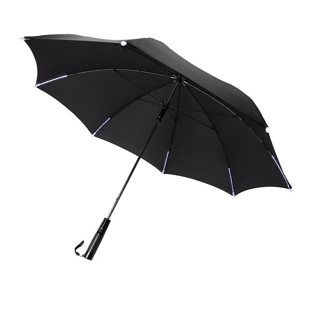 23" LED Schirm mit automatischer Öffnung - schwarz