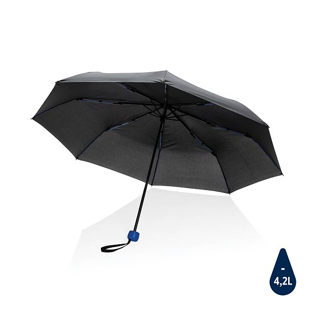 20.5"Impact AWARE™ RPET 190T pongee mini umbrella, blue - blue