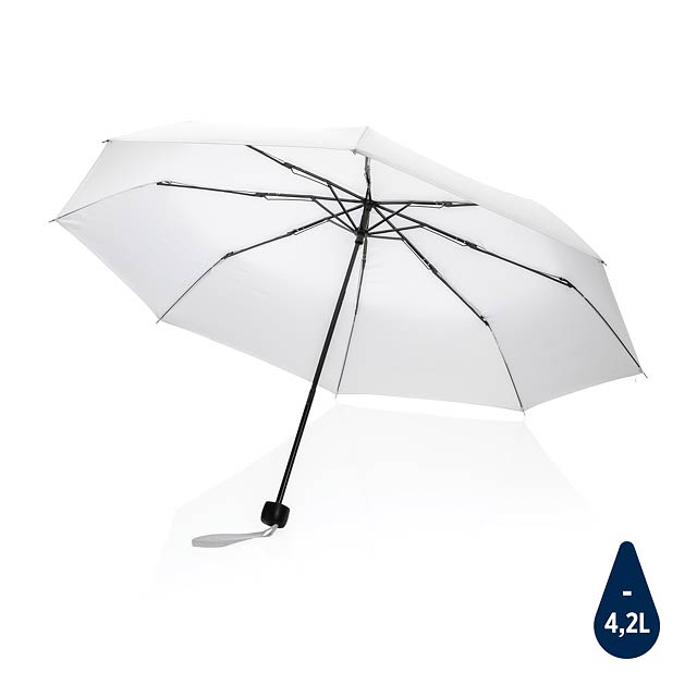 20.5" Impact AWARE™ RPET 190T Mini-Schirm, weiß - Weiß 
