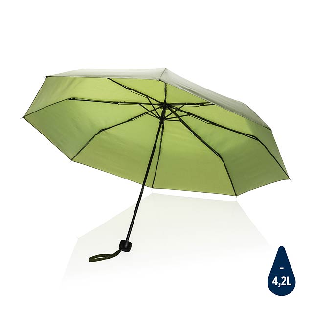 20.5" Impact AWARE™ RPET 190T mini umbrella, green - green