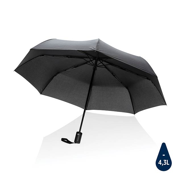 21' auto-open/close deštník Impact ze 190T RPET AWARE™, čern - čierna