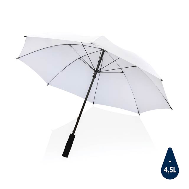 23" Impact AWARE™ RPET 190T Storm proof umbrella, white - white