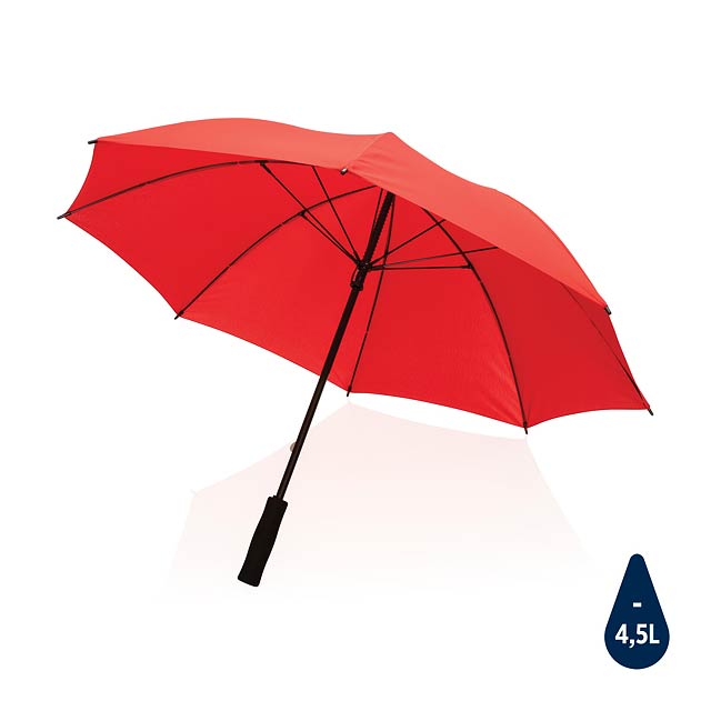 23' větruodolný deštník Impact ze 190T RPET AWARE™, červená - červená