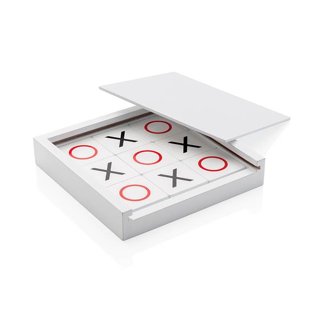 Deluxe Tic Tac Toe game, white - white