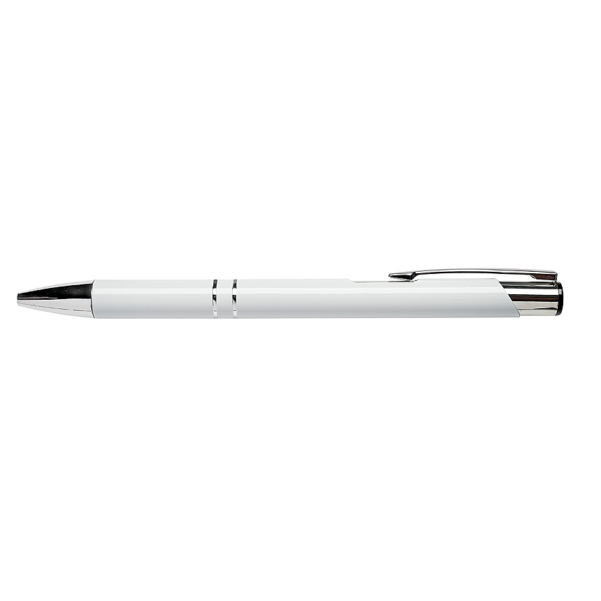 BORN - kovové guľôčkové pero - biela