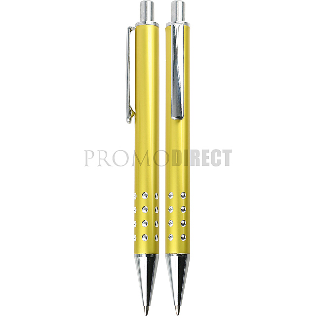 Hliníkové kuličkové pero - žltá