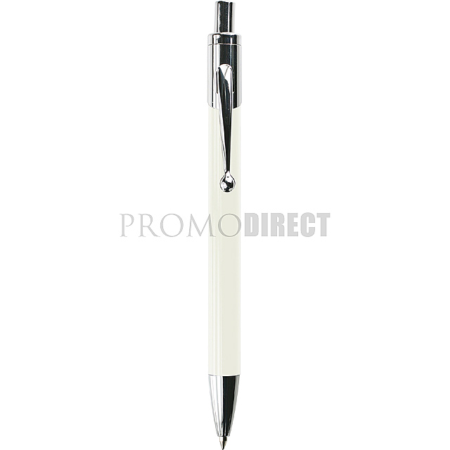 Hliníkové kuličkové pero - biela