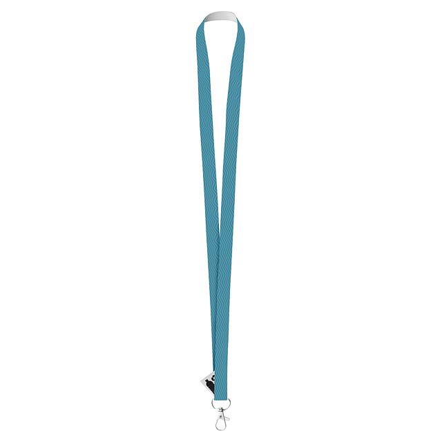 Lanyard made of recycled RPET with 1-sided print - gold