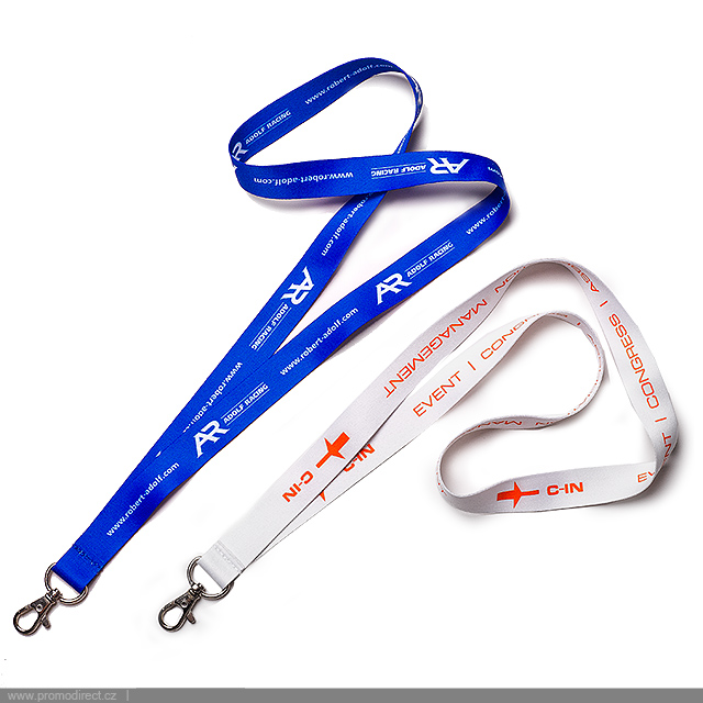 Lanyard with double-sided print 2 cm - gold