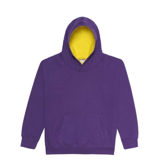 Just Hoods Kids Varsity Hoodie - violet