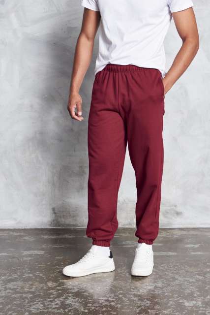 Just Hoods College Cuffed Jogpants - red