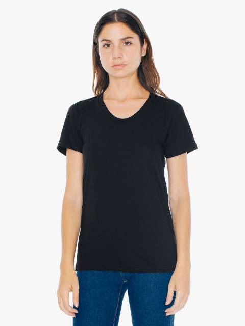 American Apparel Women's Poly-cotton Short Sleeve T-shirt - black