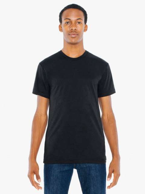American Apparel Unisex Poly-cotton Short Sleeve T-shirt - čierna