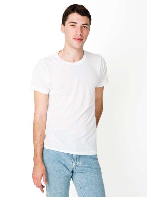 American Apparel Unisex Sublimation Short Sleeve T-shirt - bílá